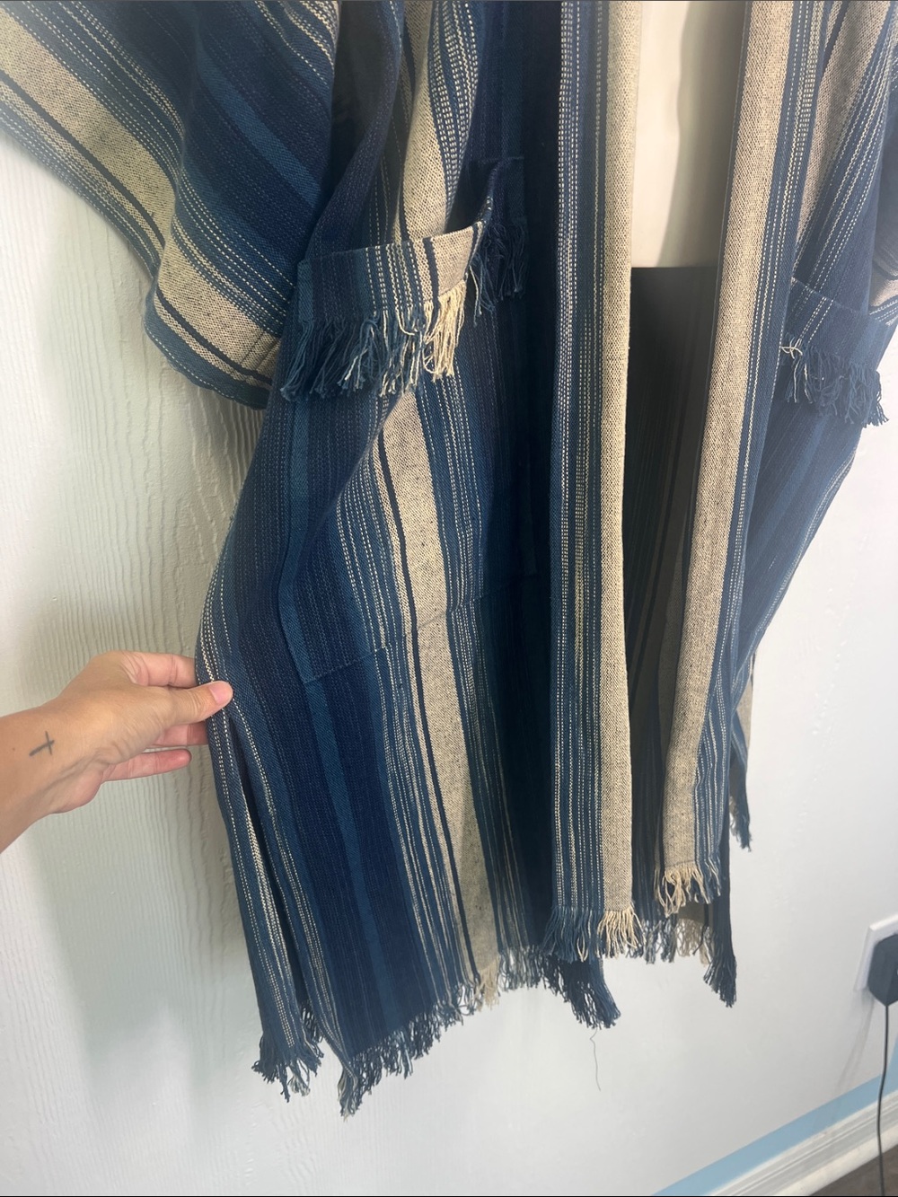 Free People - NWT Odyssey Striped Open Kimono Lightweight Cardigan Size Onesize - Picture 5 of 12